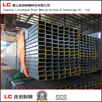 Tubo de aço retangular preto de 50 mm x 30 mm com alta qualidade para exportação
